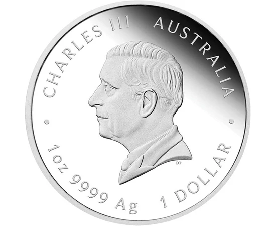 1 dollár III. Károly  Ag 9999 311 g Ausztrália 2025