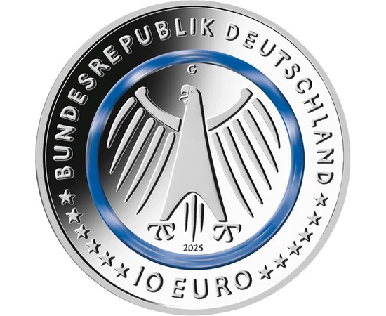 10 euró Címersas   CuNi 98 g Németország 2025