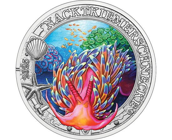 3 euró, Tengericsiga, , CuNi, 16 g, Ausztria, 2025
