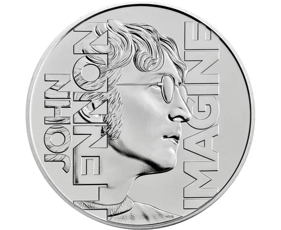5 font, John Lennon, CuNi, 28,28 g, Nagy-Britannia, 2025