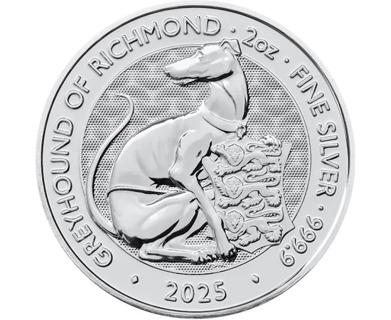5 font, Richmondi agár, , Ag 9999, 62,2 g, Nagy-Britannia, 2025