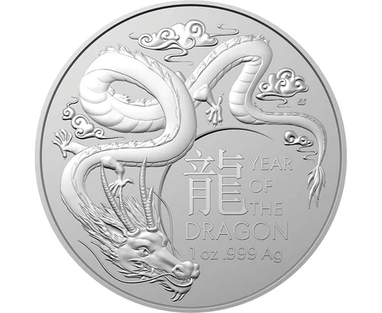 AUS/ 1dollár,Sárkány RAM,Ag,2024, Ausztrália