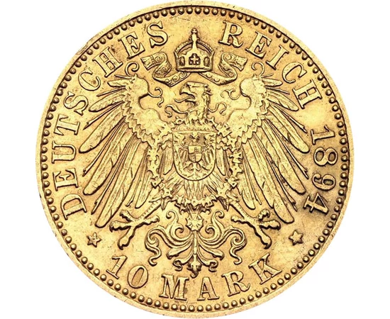 GER/ 10márka,II.Vilmos,Au,1890-1912, Német Birodalom