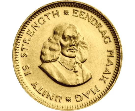  1 Rand, Van Riebeeck 1961-1983, Au, Dél-afrikai Köztársaság