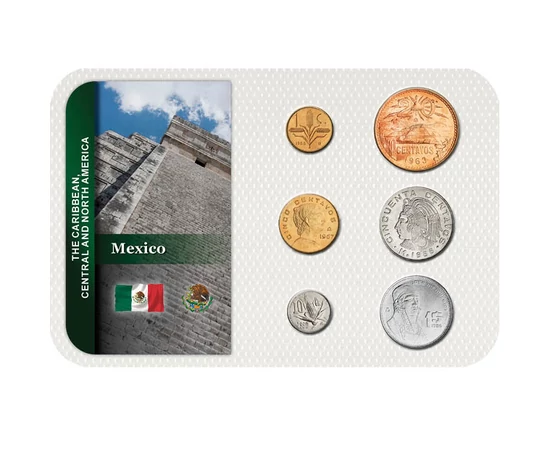 1, 5, 10, 20, 50 centavo, 1 peso, , 0, 0, Mexikó, 1950-1987