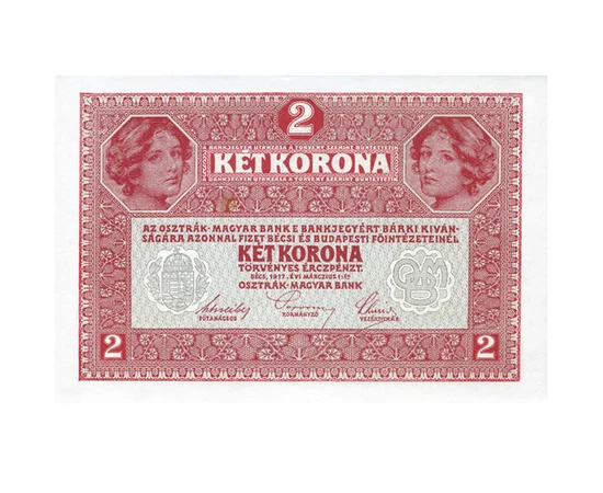 2 korona  0 0 Ausztria 1919