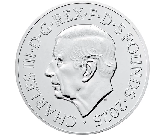 5 font III. Károly  CuNi 2828 g Nagy-Britannia 2025