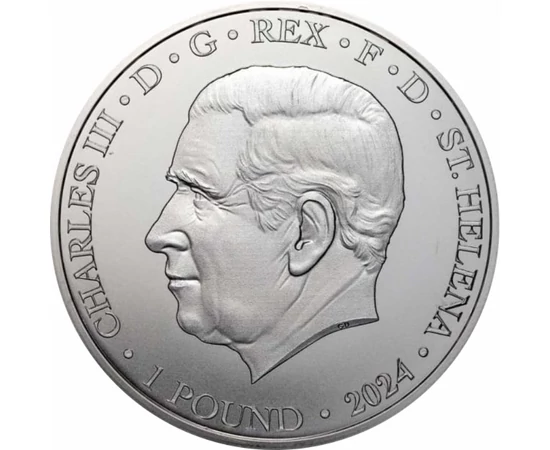 1 font III. Károly   Ag 999 311 g Szent Ilona 2024