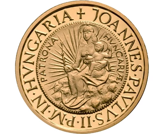  10000 Ft, Pápalátogatás, arany, Magyar Köztársaság