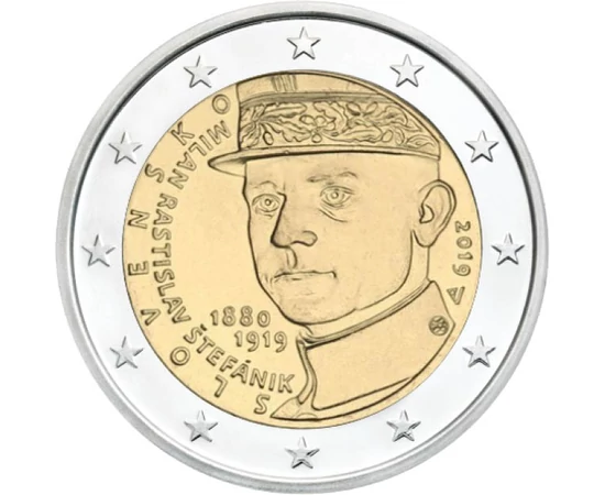  2 euró, M.R. Štefánik, 2019, Szlovákia