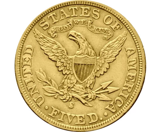  5 dollár Liberty Au 1839-1908 USA
