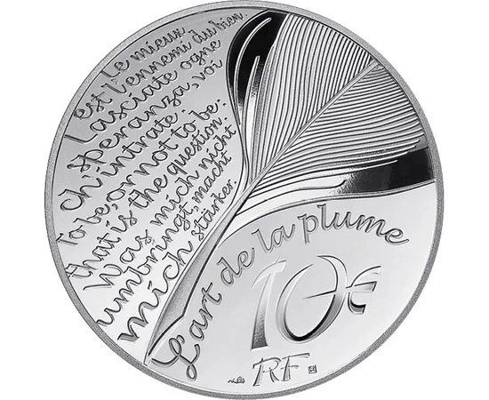 10 euró Írótoll a toll művészete  Ag 999 222 g Franciaország 2025