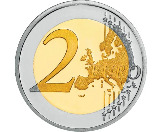 2 euró EU térkép  CuNi 85 g Belgium 2025