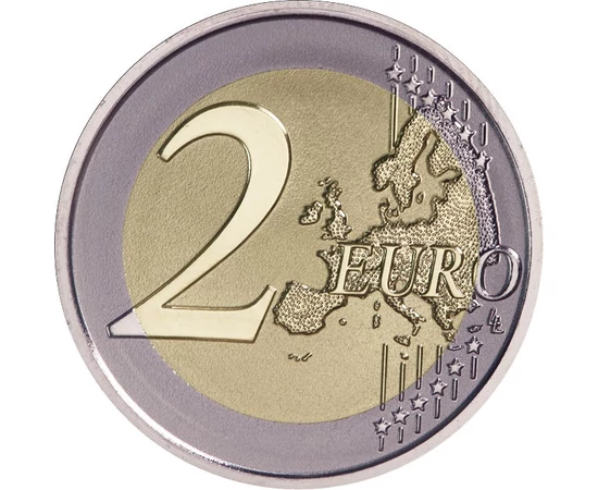 2 euró EU térkép  CuNi 85 g San Marino 2025