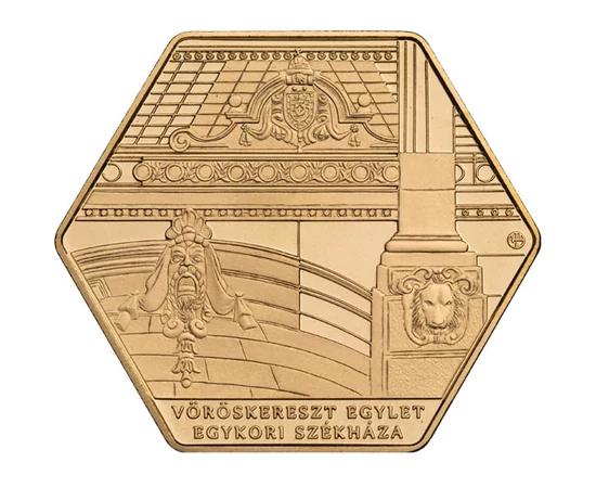 3000 forint, Vöröskereszt székház tetődísz, oromzat, oszlop, CuNi, 20 g, Magyarország, 2025
