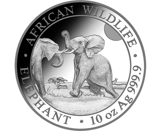 SOM/ 1000 shilling,Elefánt,Ag,2024, Szomália