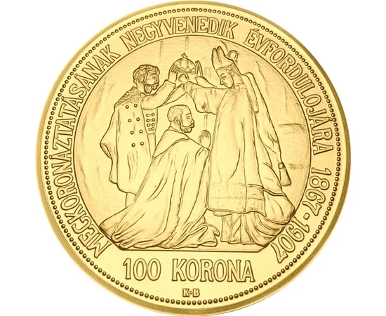 Ferenc József 100 korona - koronázási jubileum, 1907