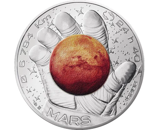 10 euró, Űrhajós kesztyűben a Hold, , Ag 333, 13 g, Franciaország, 2025