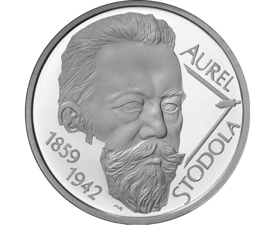  10 euró, Stodola Aurél, ezüst, 2009, Szlovákia