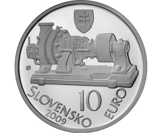 10 euró Stodola Aurél ezüst 2009 Szlovákia