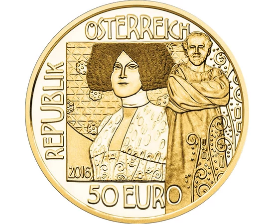  50 euró Gustav Klimt: Csók Au 2016 Ausztria