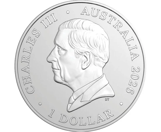 1 dollár III. Károly   Ag 999 311 g Ausztrália 2026