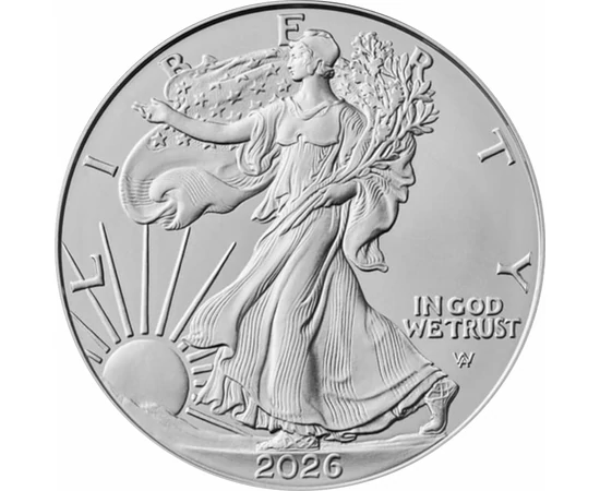 1 dollár Sétáló szabadság nőalak  Ag 999 311 g USA 2026