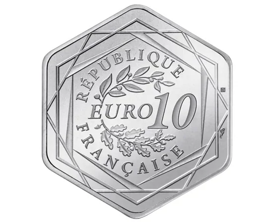 10 euró Babér és tölgykoszorú névérék Ag 500 17 g Franciaország 2026