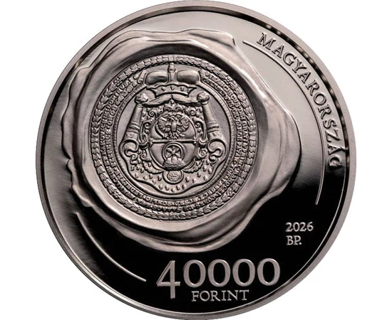 40000 forint A fejedelem nagypecsétje   Ag 925 50 g Magyarország 2026