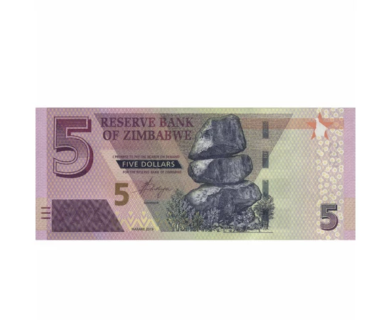 5 dollár, , 0, 0, Zimbabwe, 2019