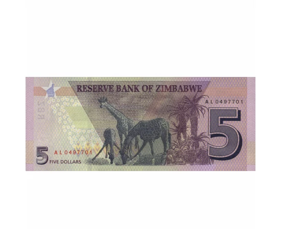 5 dollár  0 0 Zimbabwe 2019
