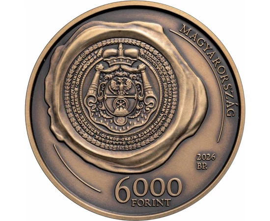 6000 forint A fejedelem nagypecsétje   CuNi 37 g Magyarország 2026