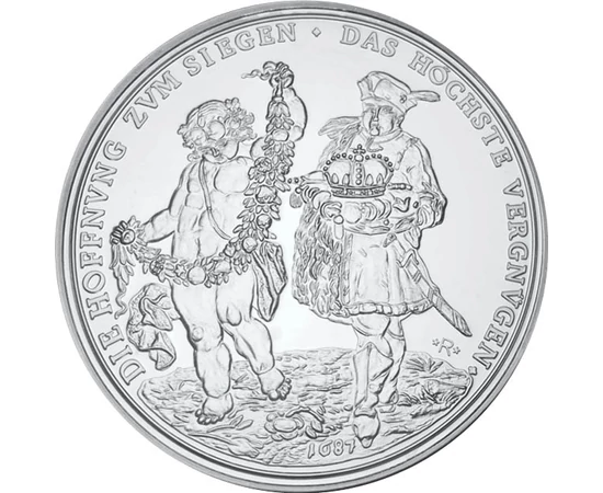 MKE/ I. József kor. érem, 1687, uv., Magyar Királyság