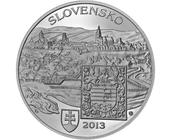  20 euró, Kassa, Ag, proof, 2013, Szlovákia