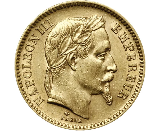  20 frank III.Napóleon1861-70babérk Franciaország