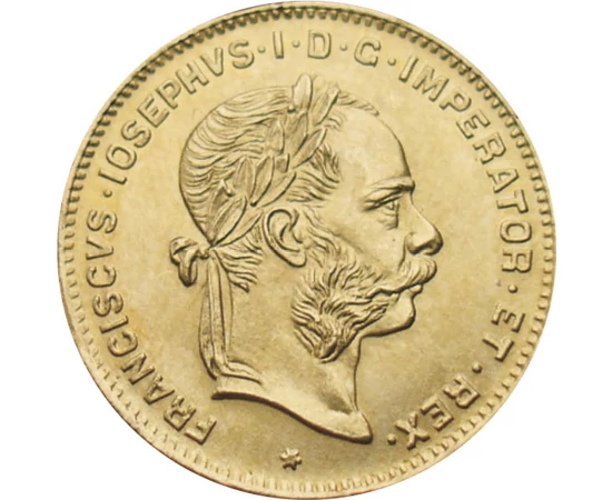  4 florin, Ferenc József,arany,uv,1892, Osztrák–Magyar Monarchia