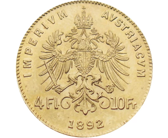  4 florin Ferenc Józsefaranyuv1892 Osztrák–Magyar Monarchia