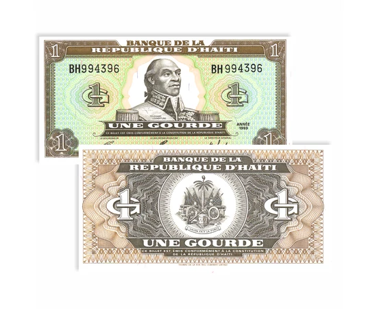 1 2 gourde  0 0 Haiti 1992-1993