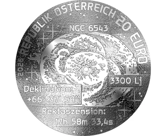 20 euró Planetáris köd   Ag 925 2242 g Ausztria 2026