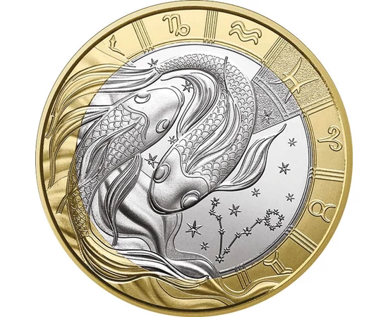 5 euró, Halak állatövi jegy, csillagkép, CuNi, 11,7 g, Franciaország, 2026