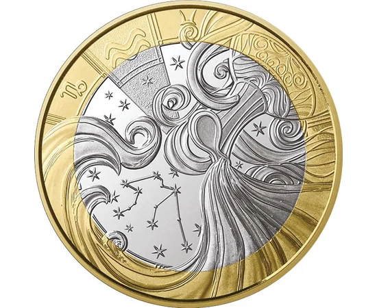 5 euró, Vízöntő állatövi jegy, csillagkép, CuNi, 11,7 g, Franciaország, 2026