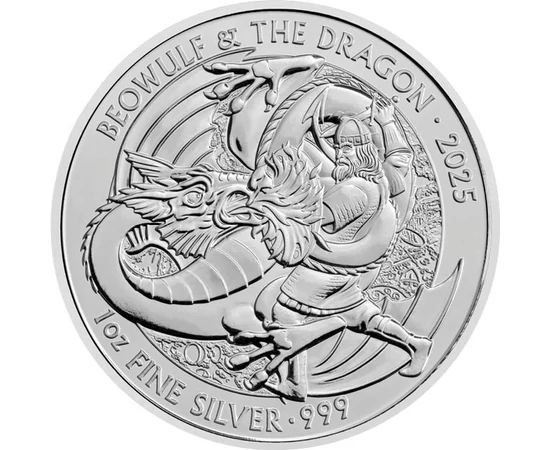 GB/ 2font,Beowulfés a sárkány,Ag,2025, Nagy-Britannia
