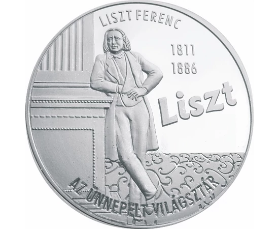 210 éve született Liszt Ferenc, 5 érme szettben, ezüstözött veretek díszcsomagolásban, Magyarország