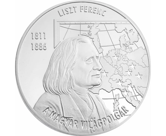 Liszt Ferenc, a magyar világpolgár, emlékérmen