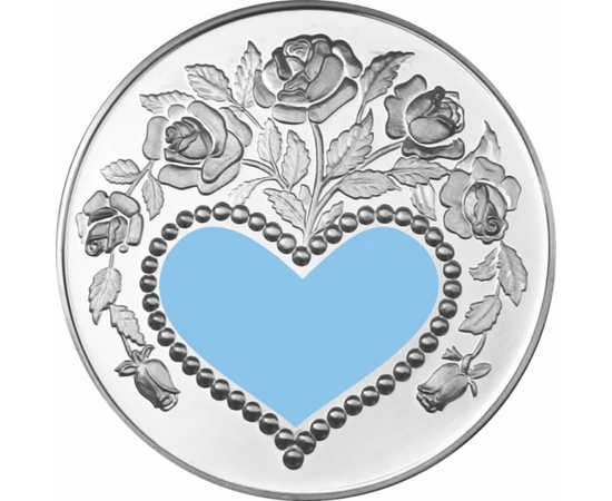 Kisfiú születését köszöntő érem névre szóló ajándékkártyával, díszborítékban