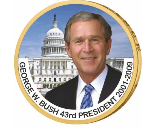 1 dollár, George W. Bush - az USA 43. elnöke, CuNi, USA