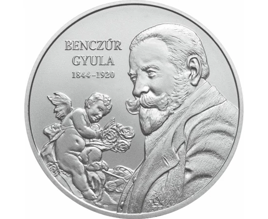 // 2000 forint, Benczúr Gyula, verdefényes, rézötvözet, Magyarország, 2019 // Benczúr Gyula, a magyar történelem festői megörökítője