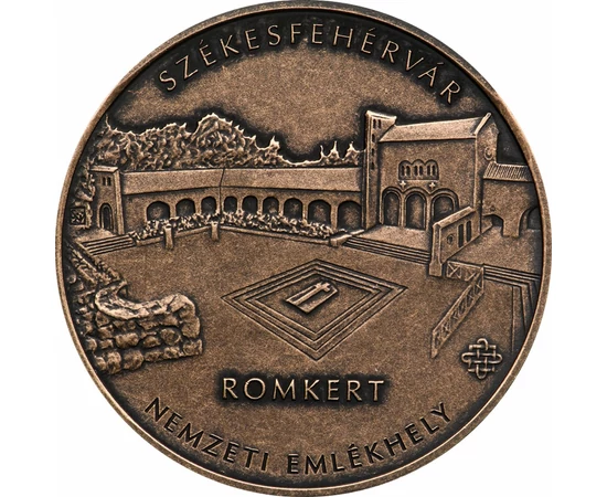 // 2000 forint, Székesfehérvár, Romkert, verdefényes, rézötvözet, Magyarország, 2021 // Székesfehérvár, királyi koronázó és temetkezési város