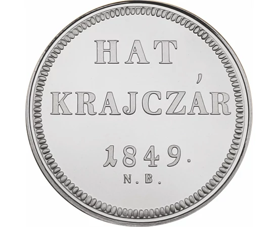 Szabadságharc, 6 krajcár, 1849, utánveret