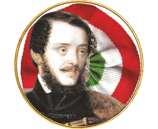 Kossuth és Deák, színezett érme, 20 forint, Magyar Köztársaság